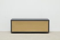 Beton Lowboard 120 cm anthrazit mit Schublade 