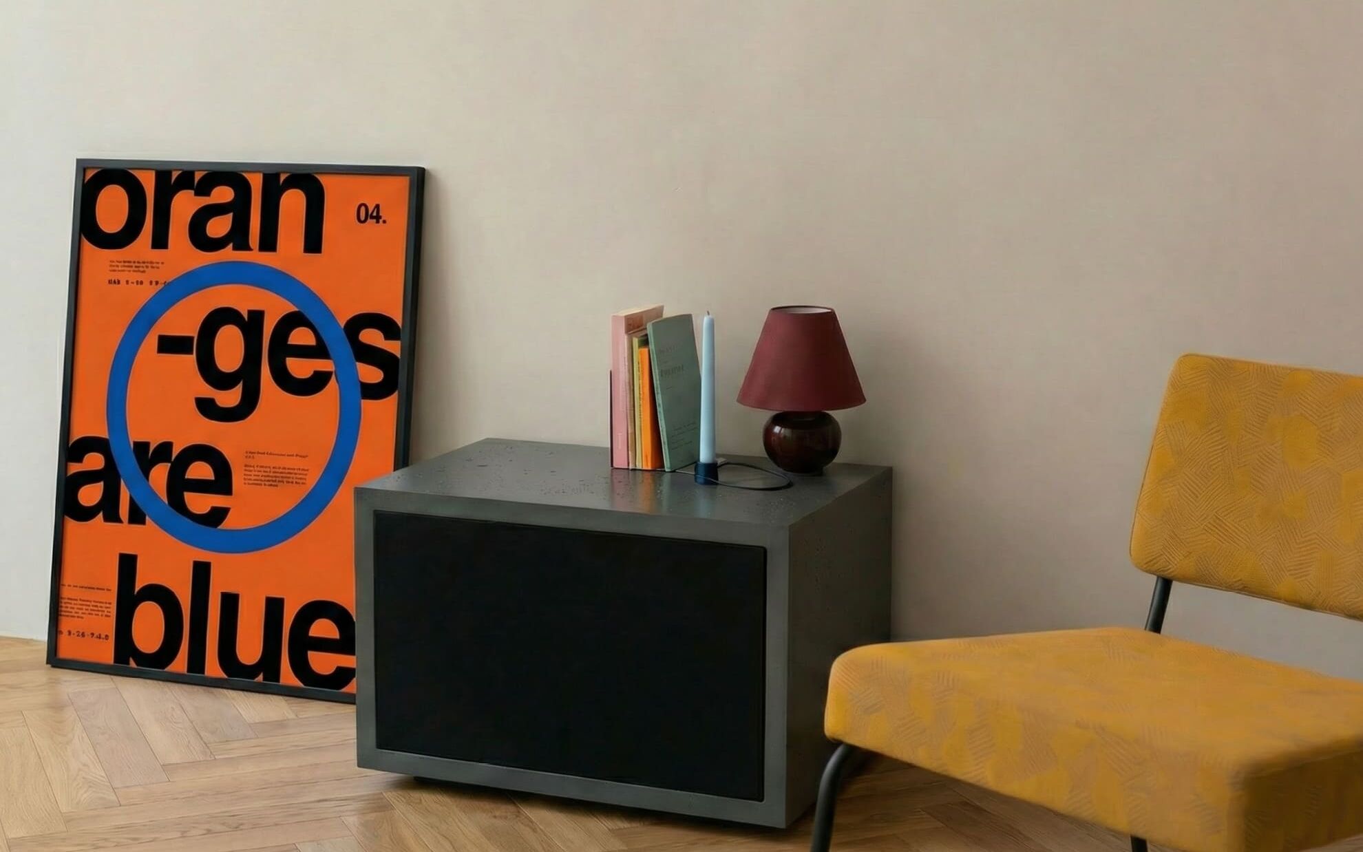 Beton Lowboard mit Front aus Fenix®