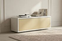 Beton-Lowboard mit Messing Schublade 120 cm