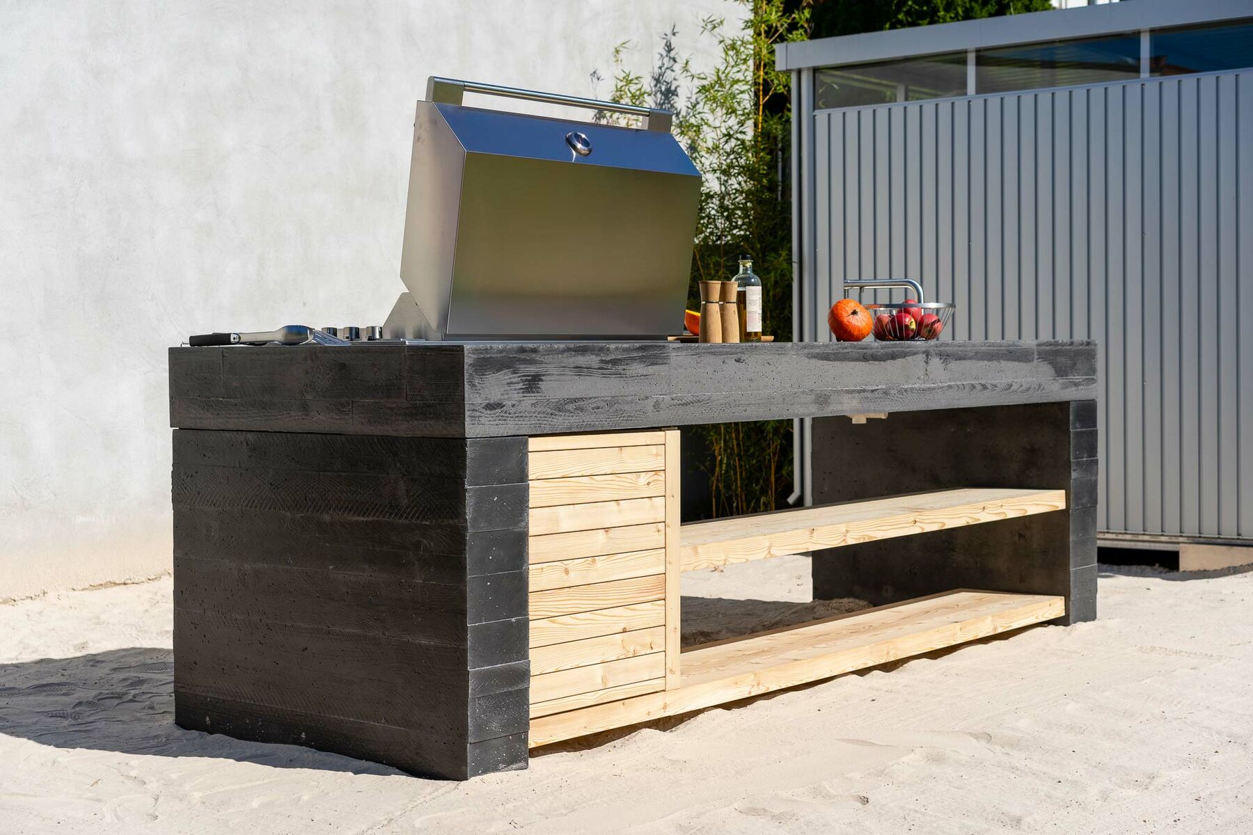 OutdoorKüche aus Beton Formdimensionen