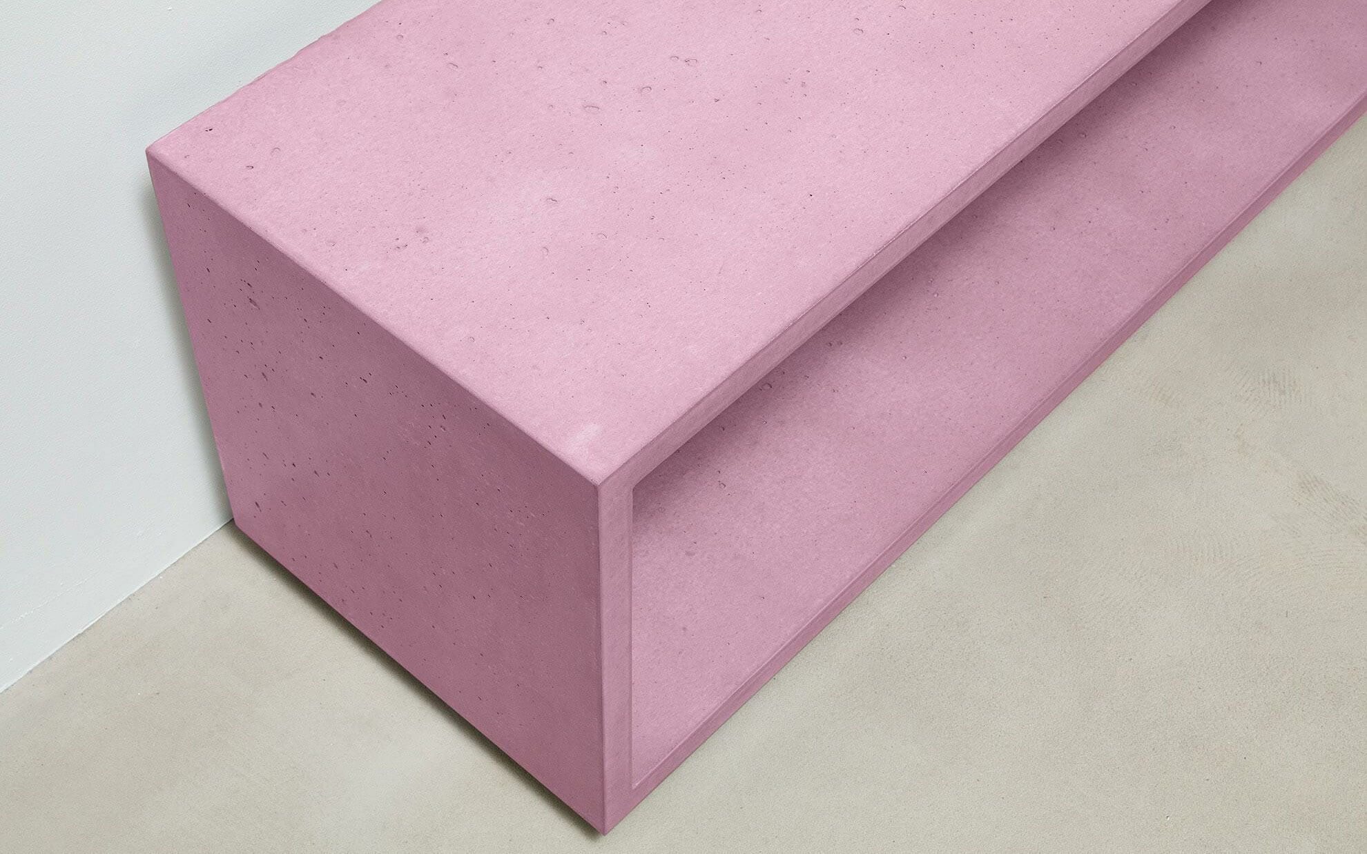 Beton Lowboard, rosa, 120 cm, Detail