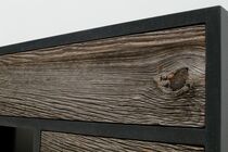 Beton Lowboard mit Schubladen aus Altholz