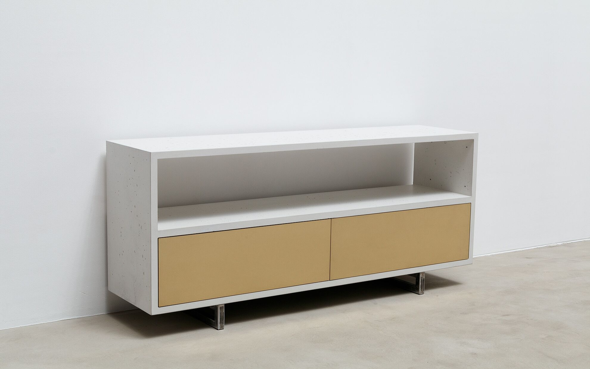Beton-Sideboard weiss