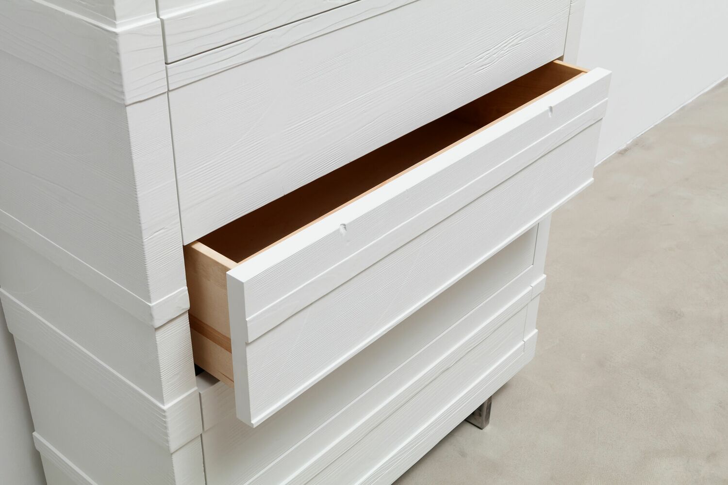 Offene Schublade Highboard massiv