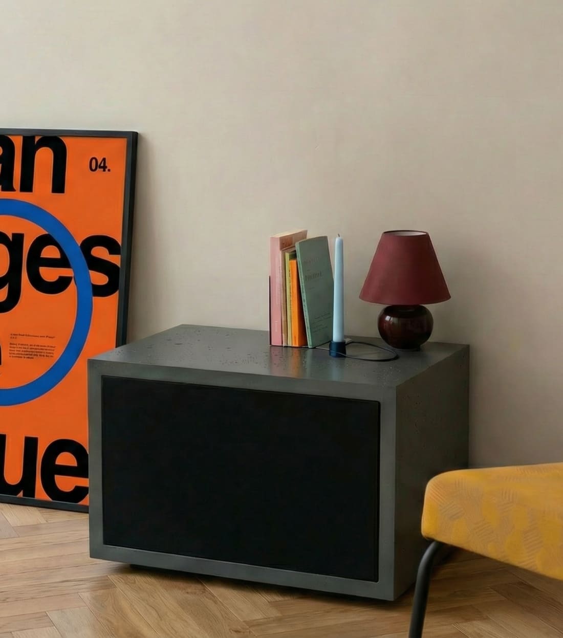 Beton Lowboard mit Schubkasten, Fenix Front