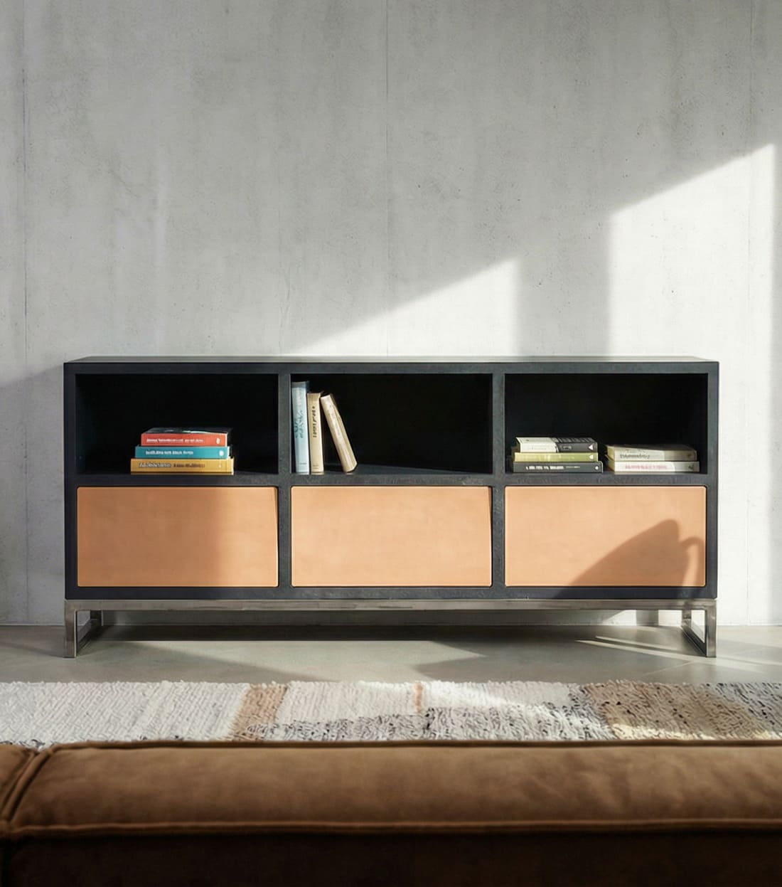 Beton-Sideboard mit Schubladen